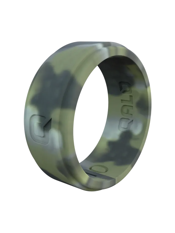 Men's Brush Camo Step Edge Q2X™ Silicone Ring