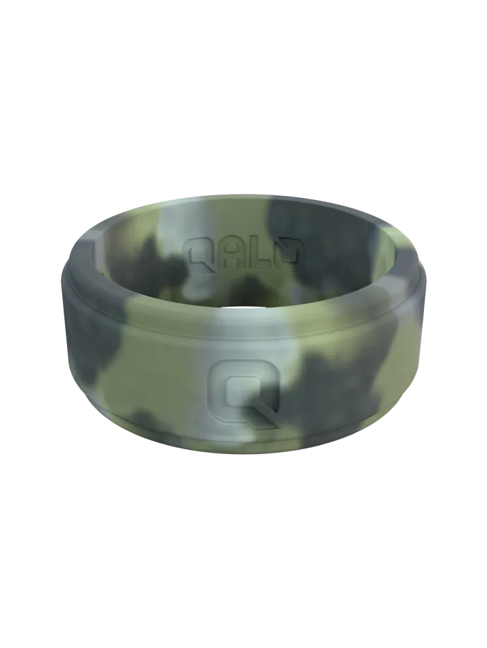 Men's Brush Camo Step Edge Q2X™ Silicone Ring