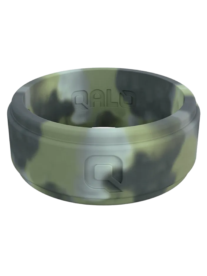 Men's Brush Camo Step Edge Q2X™ Silicone Ring