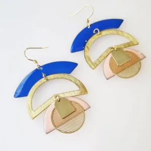 Middle Child: Hallpass Earrings Blue/Marshmellow