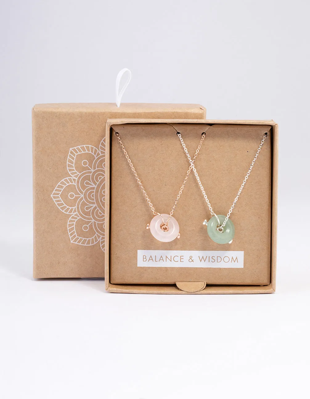 Mixed Metal Semi-Precious Donut Necklace Pack