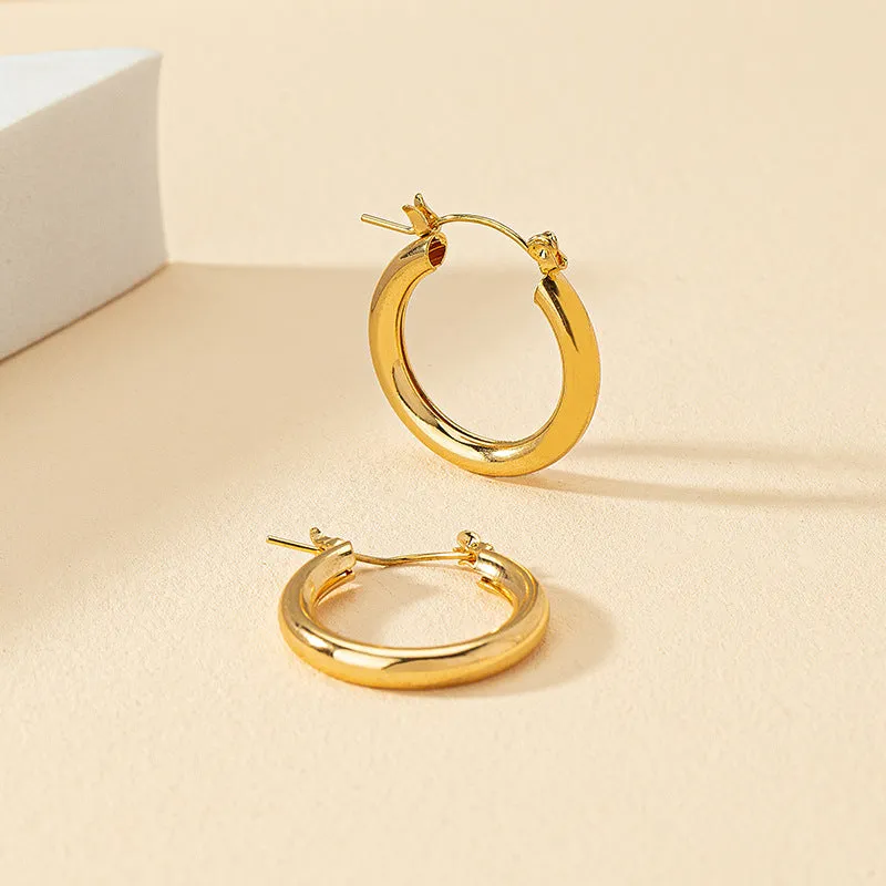 Modern Chic Metal Earrings - Vienna Verve Collection