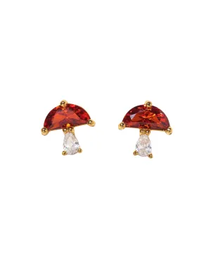 Mushroom Single Stud Gold