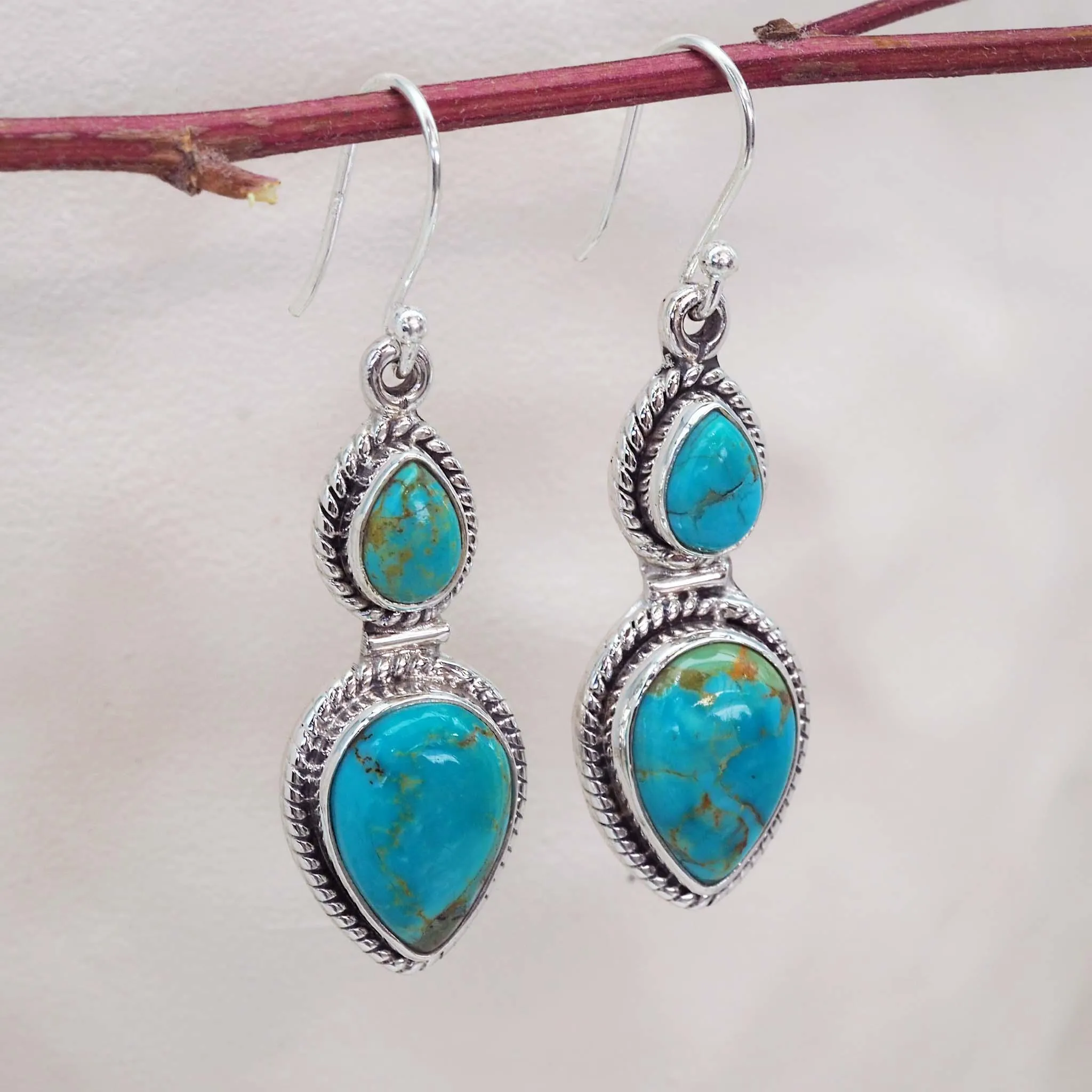 Ocean Drop Turquoise Earrings