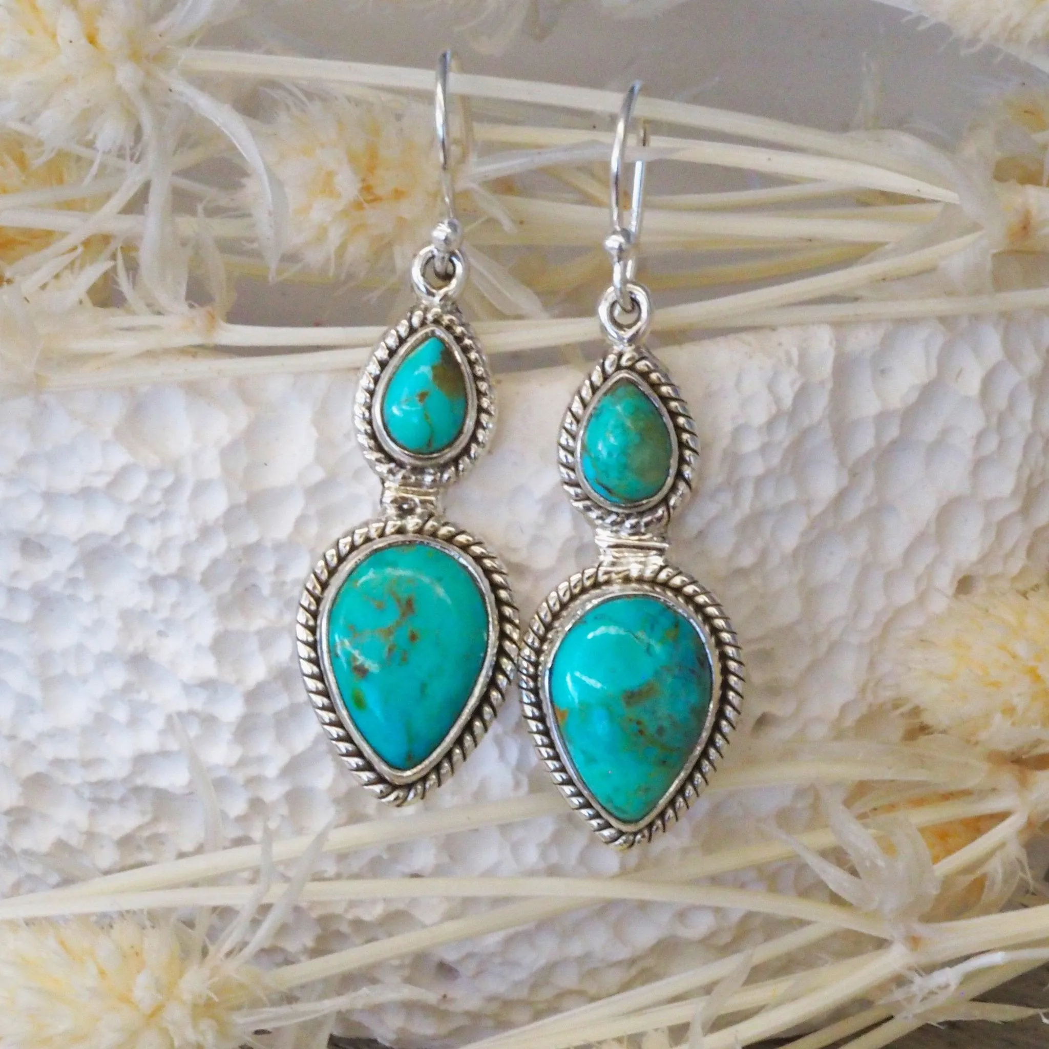 Ocean Drop Turquoise Earrings