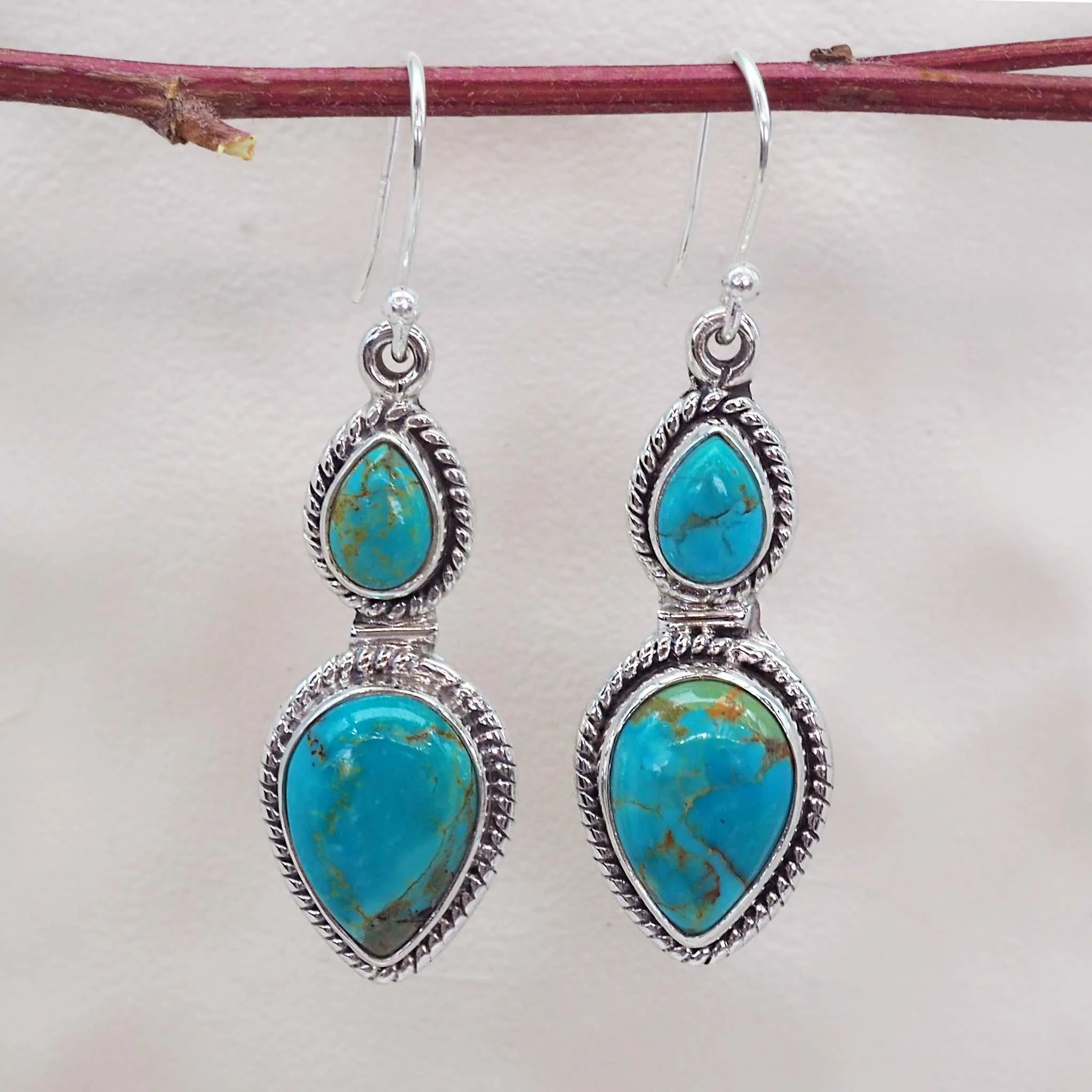 Ocean Drop Turquoise Earrings