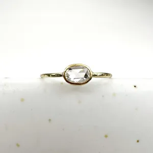 Oval Diamond Seed Ring |  .45ct