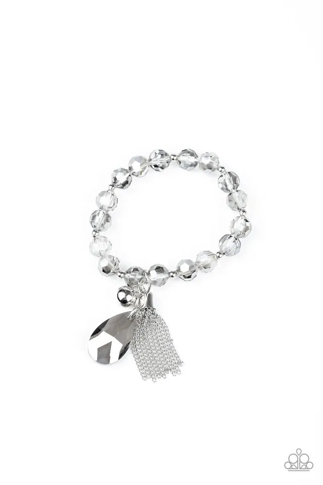 Paparazzi Bracelet ~ Leaving So SWOON? - Silver