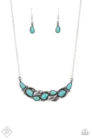 Paparazzi Cottage Garden - Blue Necklace - Fashion Fix July 2021