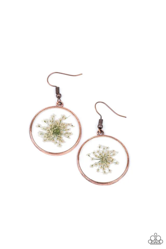 Paparazzi Earring ~ Happily Ever Eden - Copper