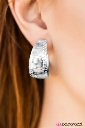 Paparazzi Earring ~ Liberty Bell - Silver