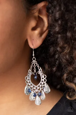 Paparazzi Earring ~ Musical Gardens - Blue