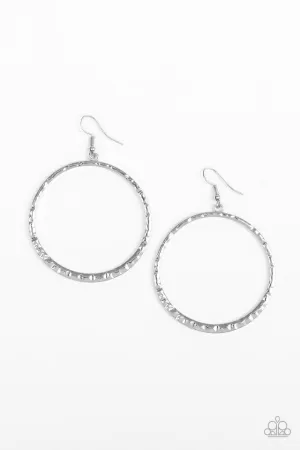 Paparazzi Earring ~ So Sleek - Silver