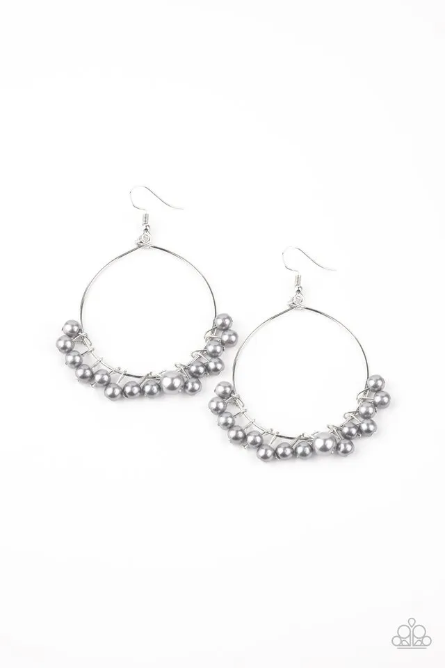 Paparazzi Earring ~ Things Are Looking UPSCALE - Silver