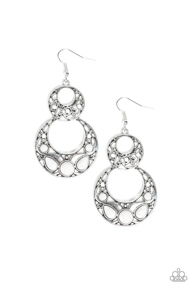 Paparazzi Earring ~ West Coast Whimsical - White