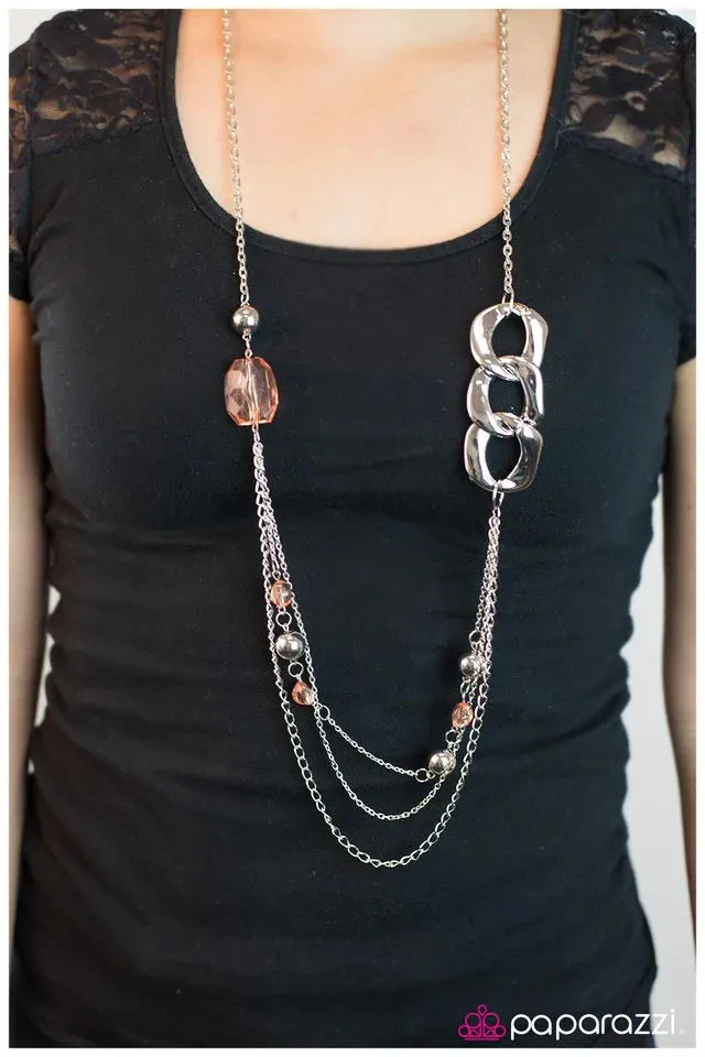 Paparazzi Necklace ~ May I Suggest... - Orange