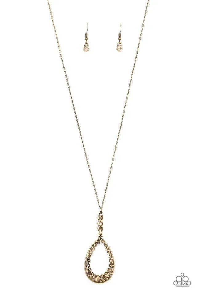 Paparazzi Necklace ~ Red Carpet Royal - Brass