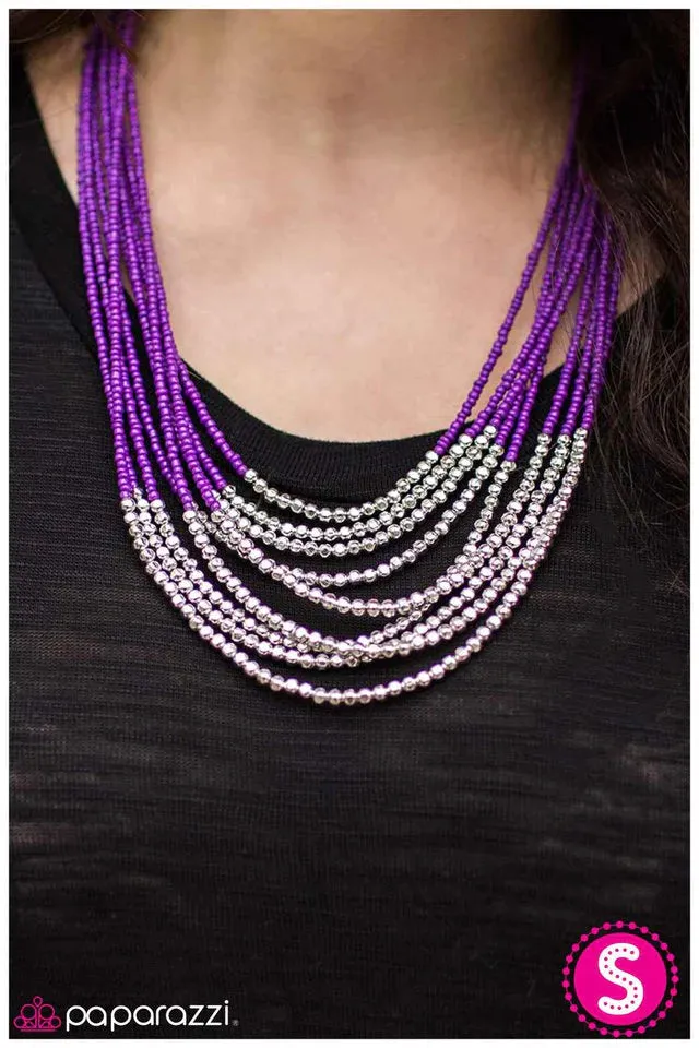 Paparazzi Necklace ~ Time To Tango - Purple