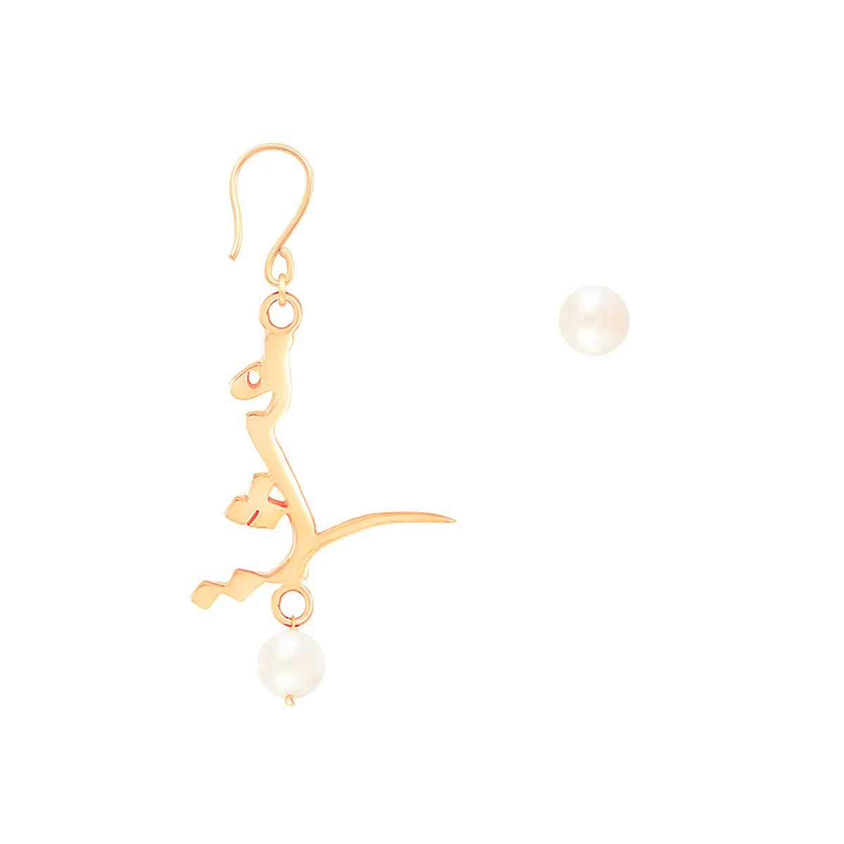 Pearl Love Drop Earrings