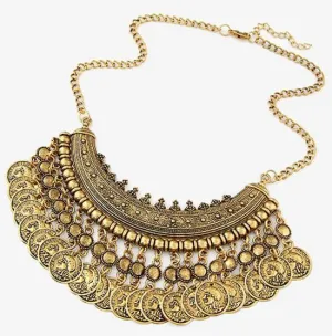 Pendant Tribal Charms Indian Statement Tassel  Necklace