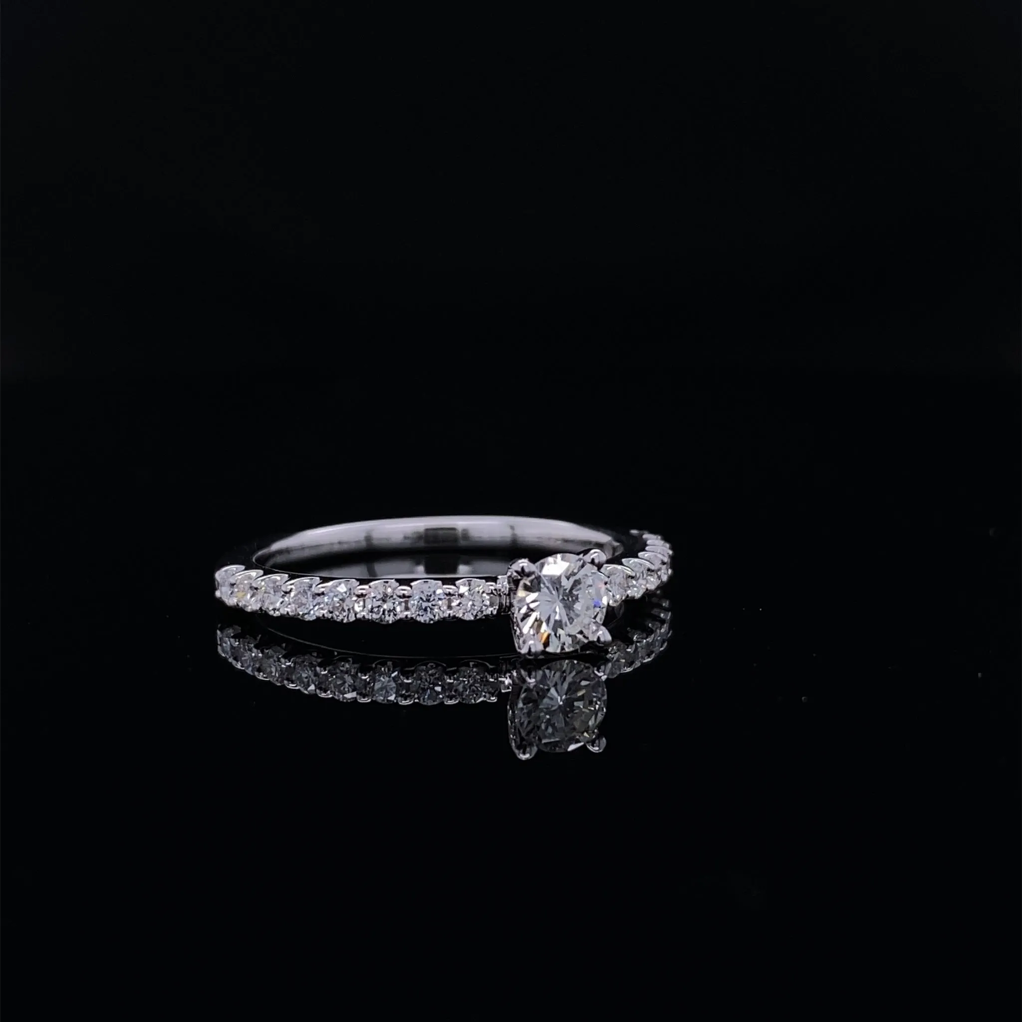 Petite Timeless Love Diamond Engagement Wedding Set