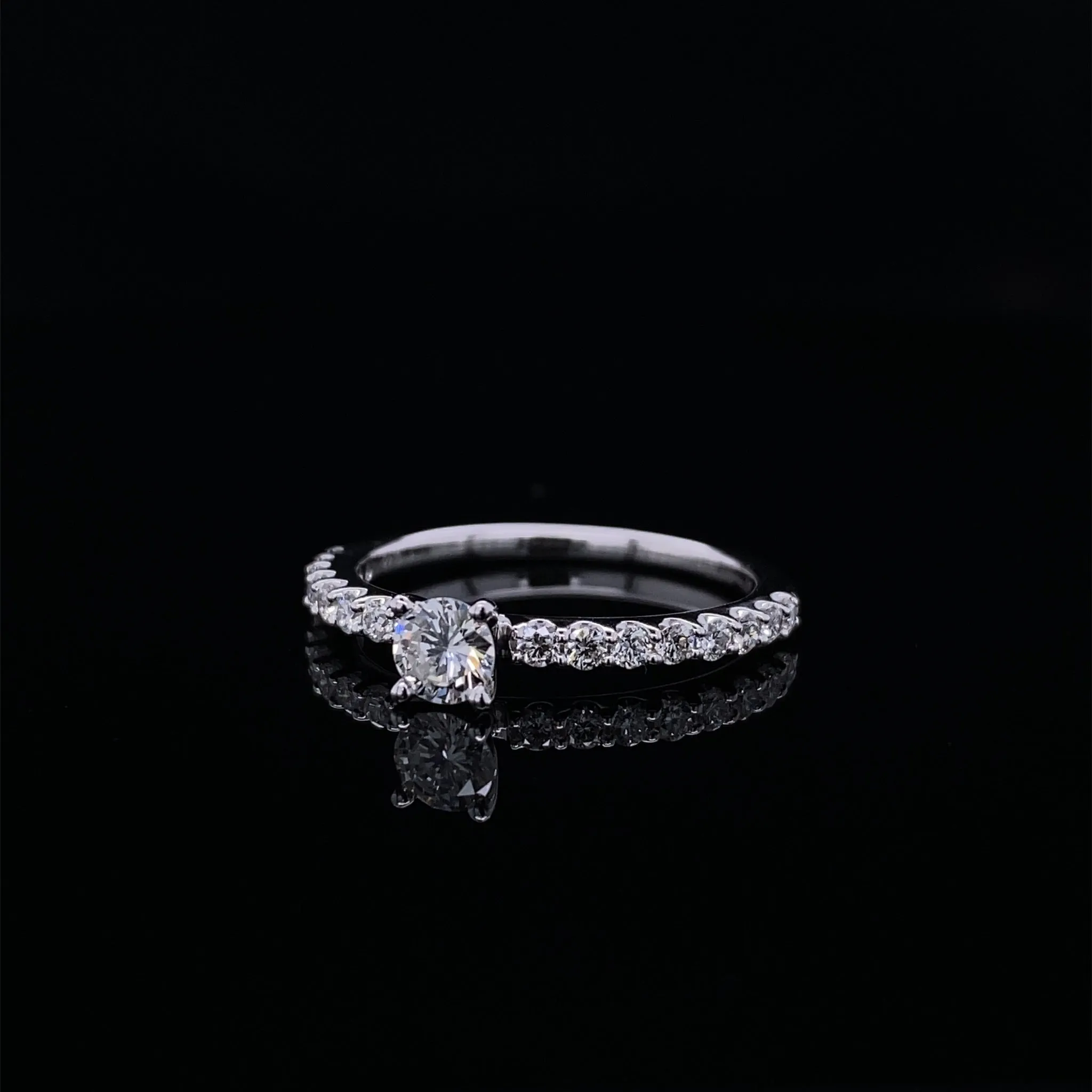 Petite Timeless Love Diamond Engagement Wedding Set