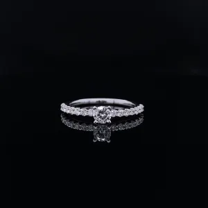 Petite Timeless Love Diamond Engagement Wedding Set