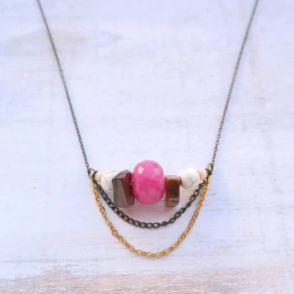 Pink Jade Necklace