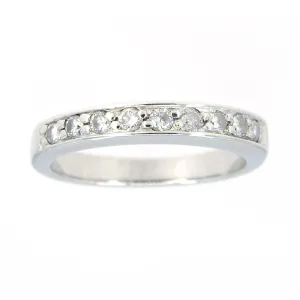 Platinum Diamond Stacking Anniversary Band