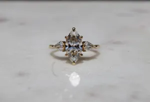 "The Portia" 1.82ct Marquise Lab Diamond Ring