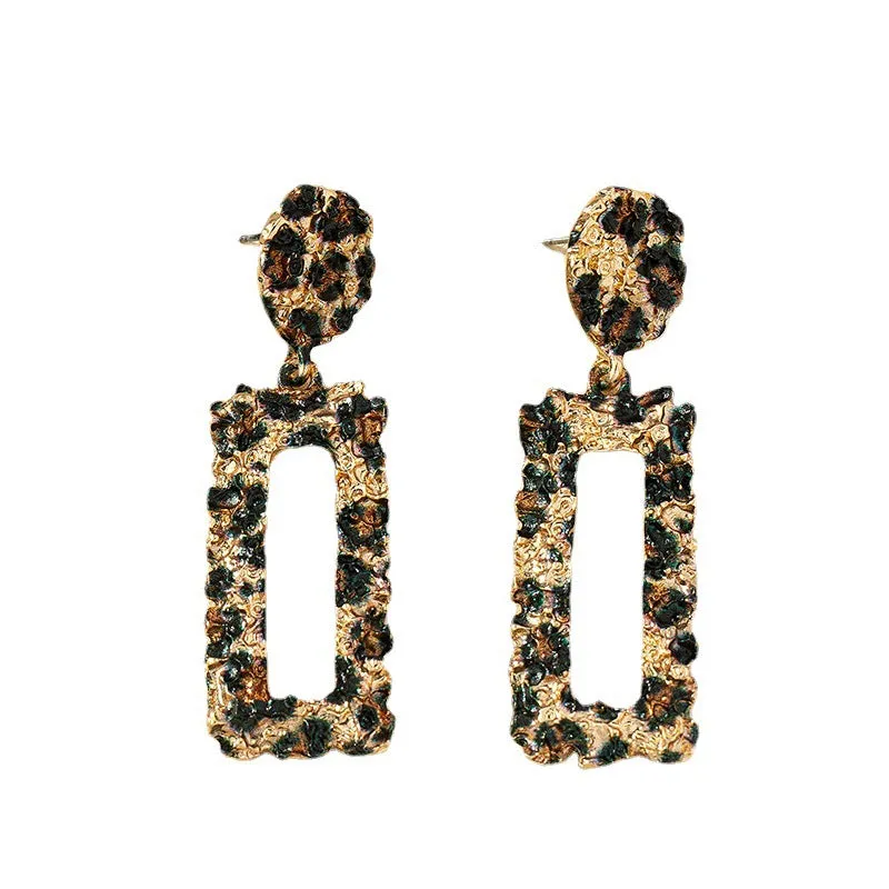 Retro Chic Metal Earrings - Vienna Verve Collection