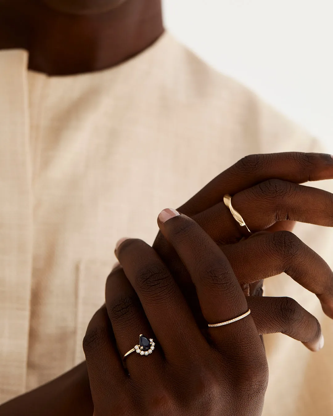 Rose Ring | Australian Sapphire & Diamonds