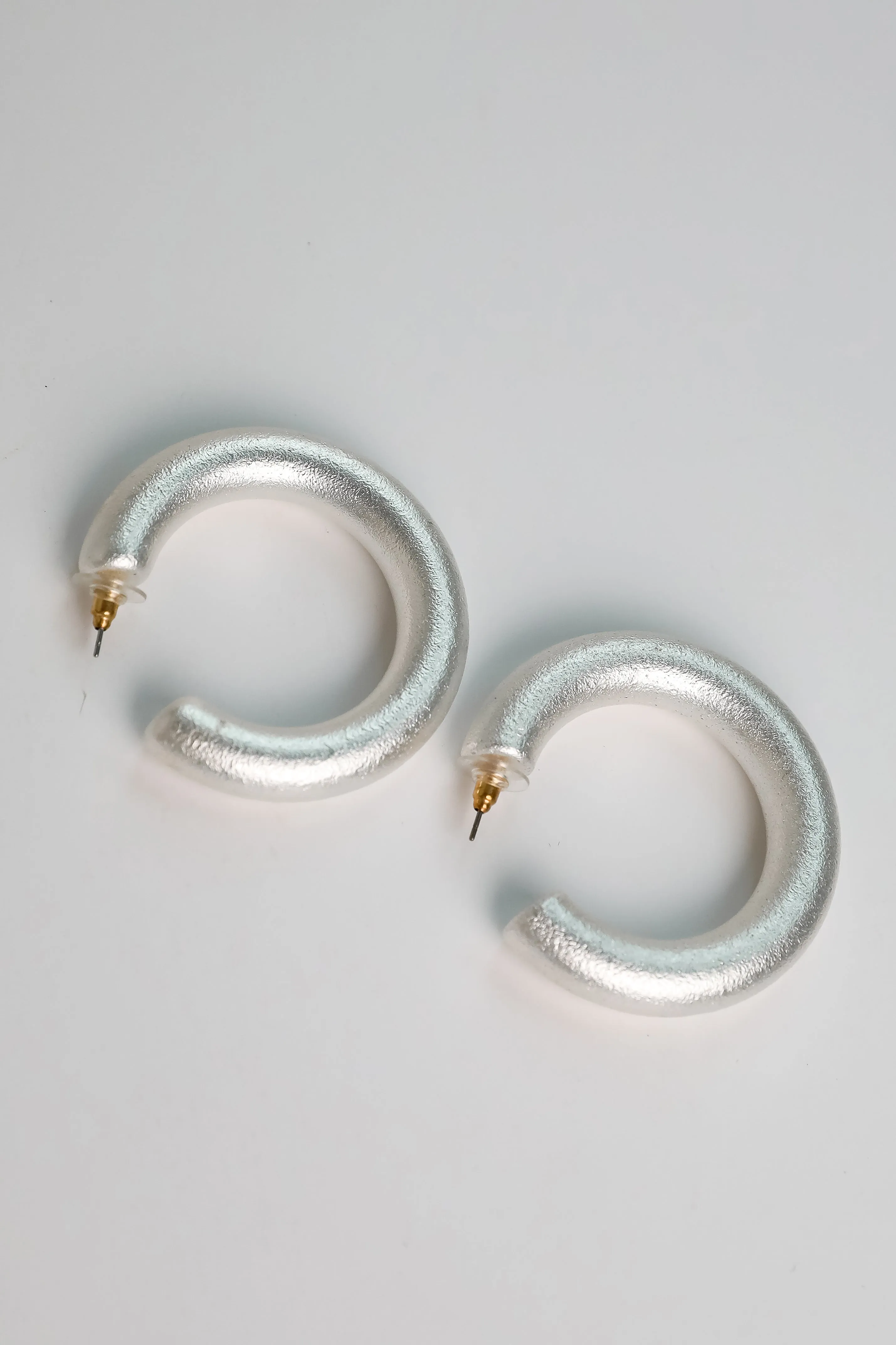 Sabrina Silver Hoop Earrings