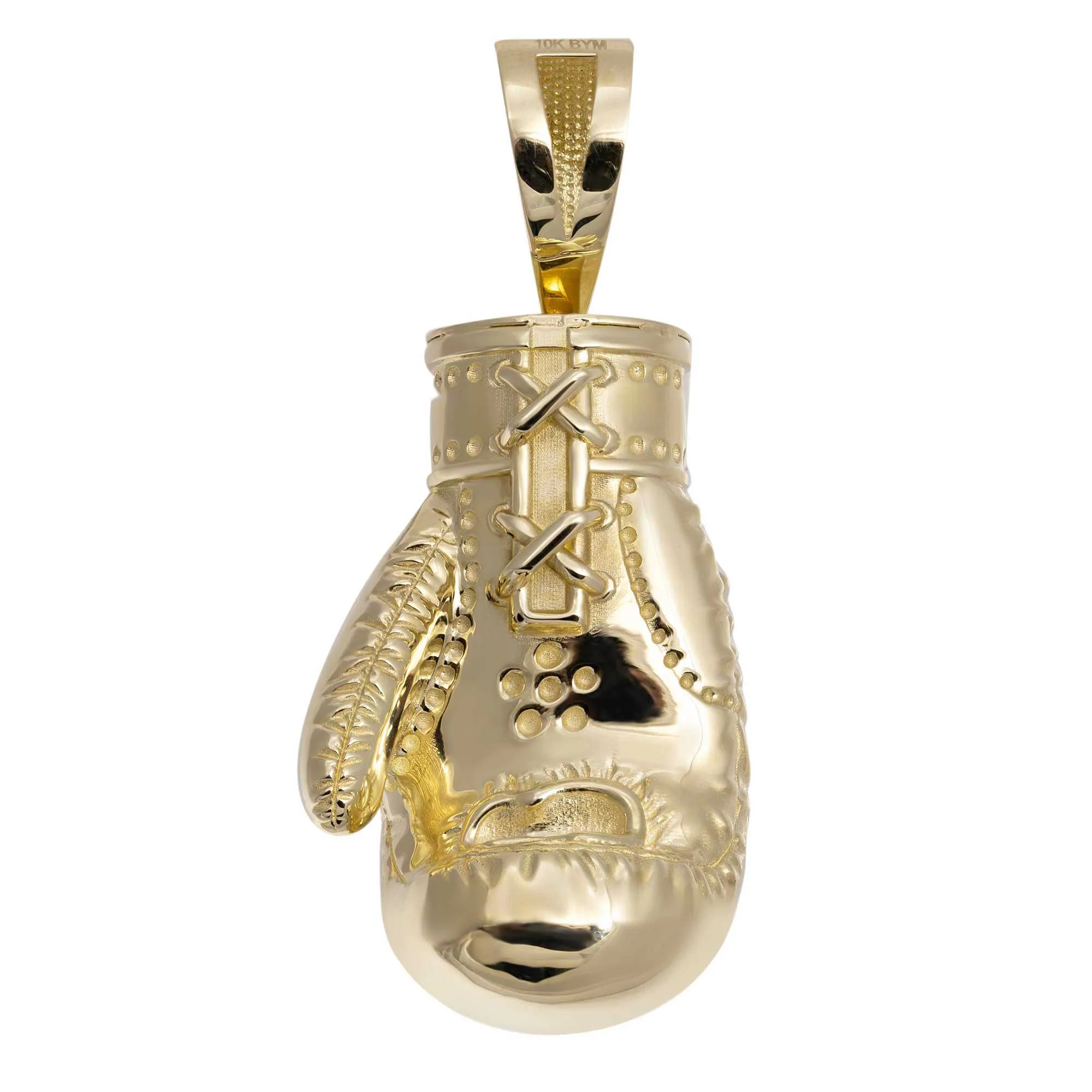 Shiny Boxing Glove Pendant 10K Yellow Gold