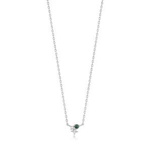 Silver Malachite Star Necklace