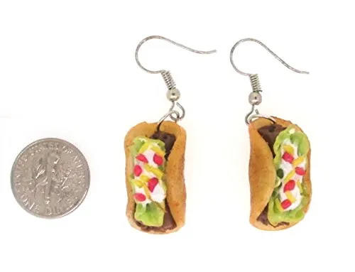 Taco Polymer Clay Earrings