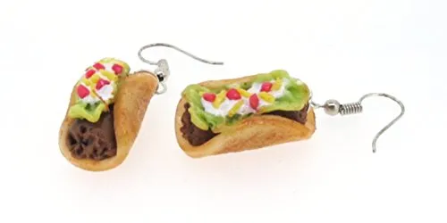 Taco Polymer Clay Earrings