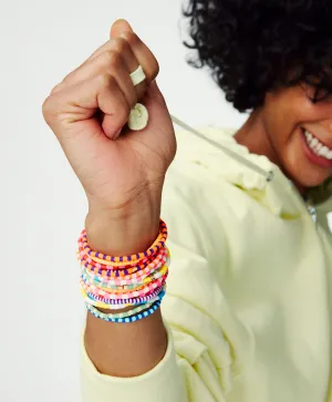 Technicolor Stripe Bracelet Bunch