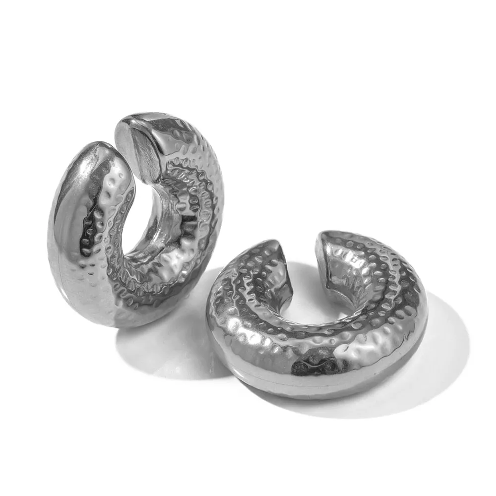 TEEK - Variety of Stainless Steel Drop n Cuff Earrings