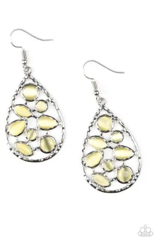 That Thing You DEW Yellow Earrings - Paparazzi Accessories