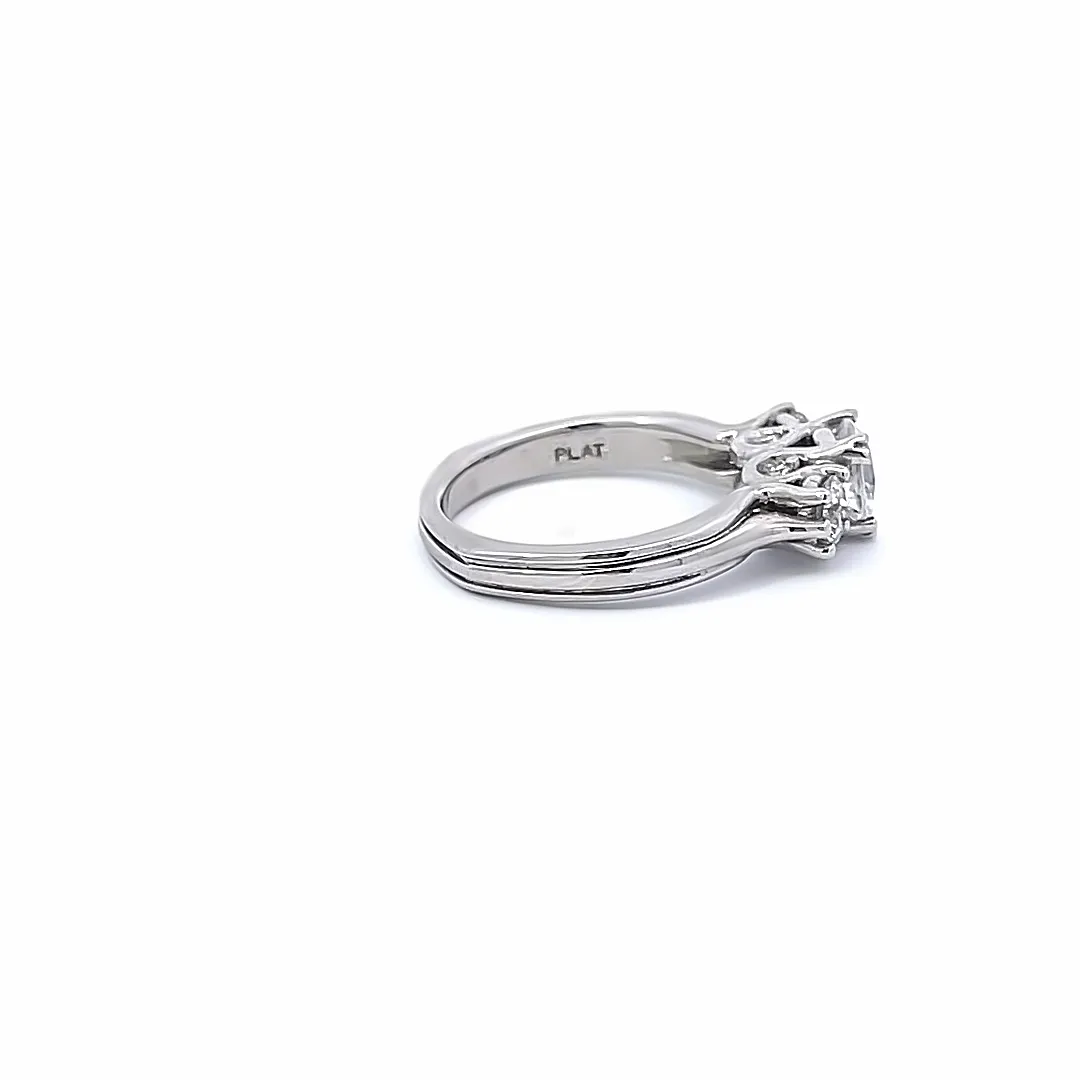 Three Stone Diamond Engagement Ring