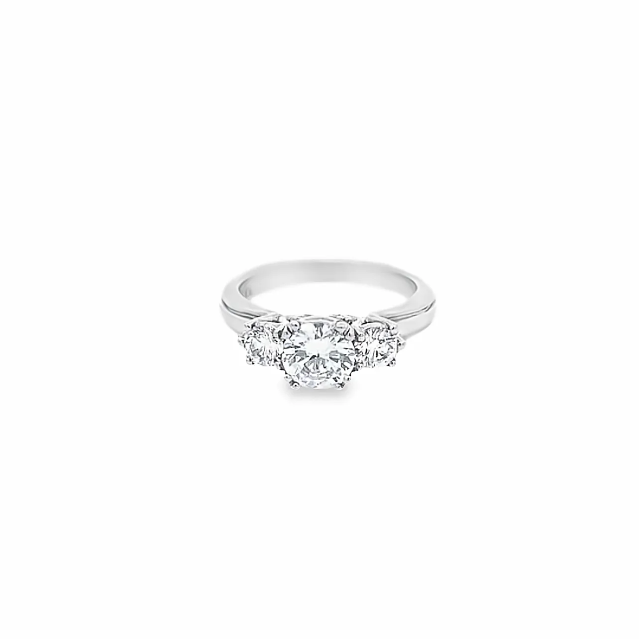 Three Stone Diamond Engagement Ring