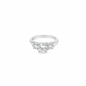 Three Stone Diamond Engagement Ring