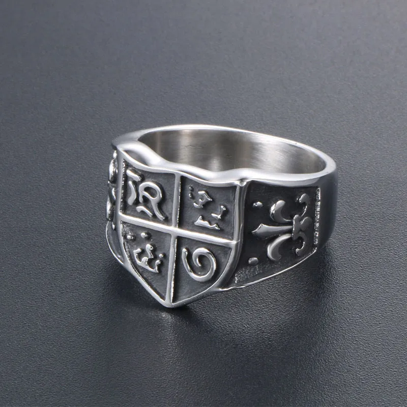 Titanium Steel Retro Roman Rings for Men and Women - Trendy Dominant Jewelry