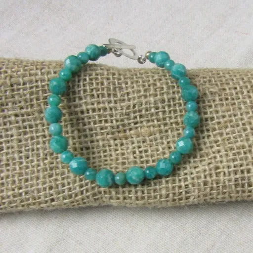 Turquoise Fire Polished Czech Crystal Bracelet