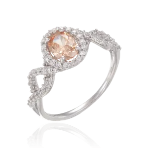 Twisted Spiral Champagne Ring