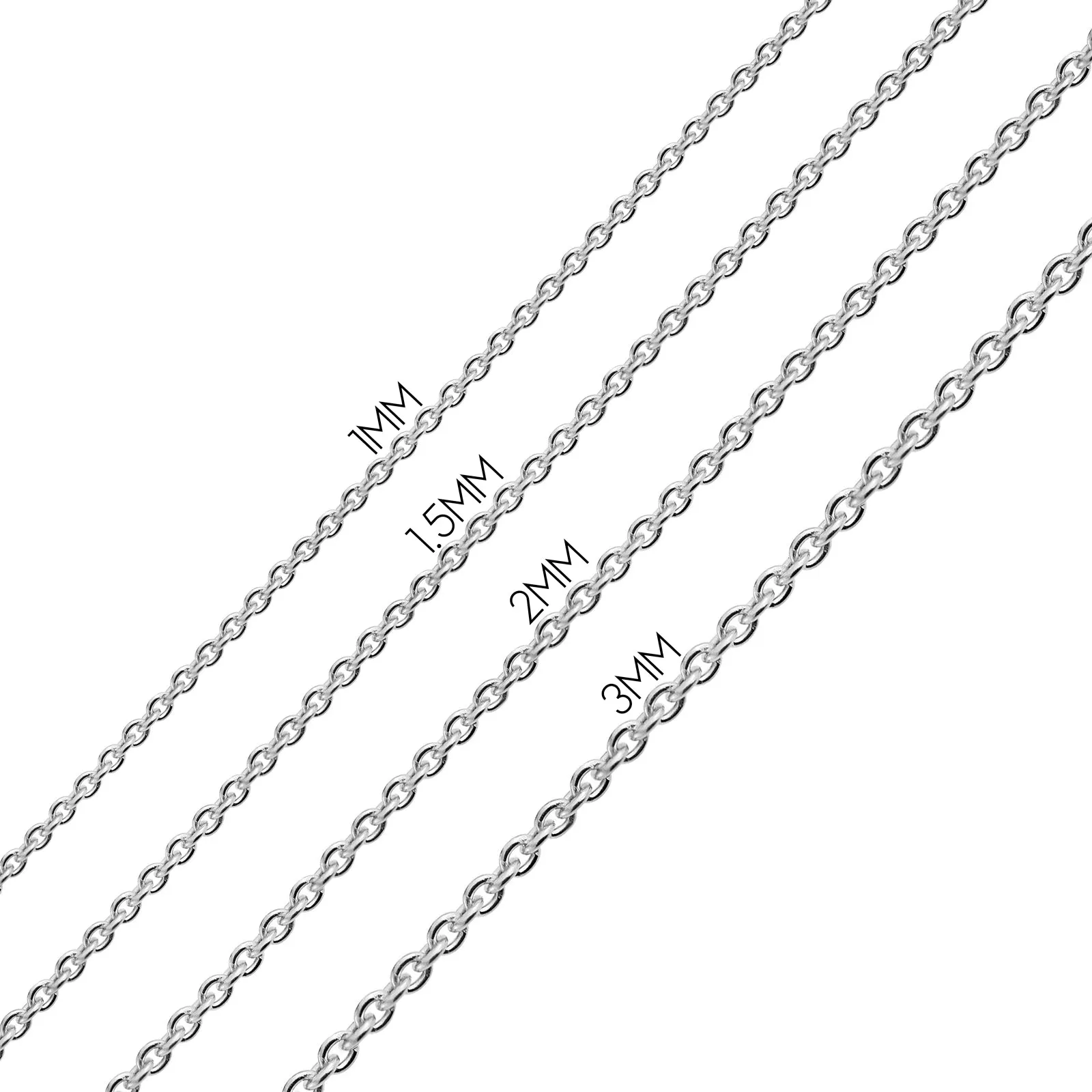 Unisex 10K Gold Figaro Chain Necklace for Men Nickel-Free 2MM Multiple Lengths