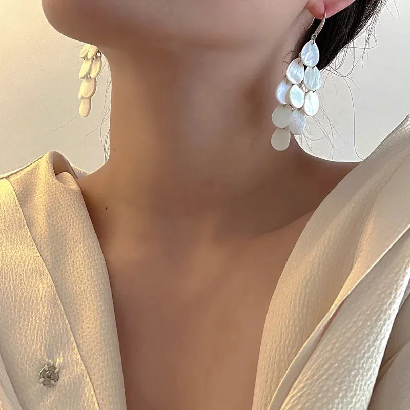 VAIGE Chic Geometric Tassel Drop Earrings