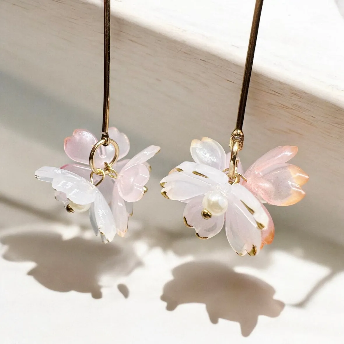 Whimsical - Sakura flower earrings