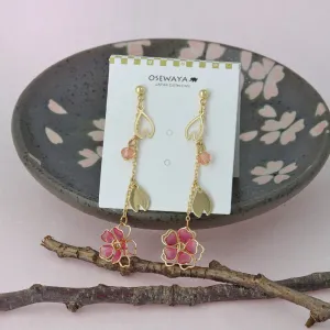 Wire Sakura Linear Earrings